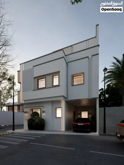 عمارة للبيع 3 شقق مفصولات نظام فيلا واجهتين 3