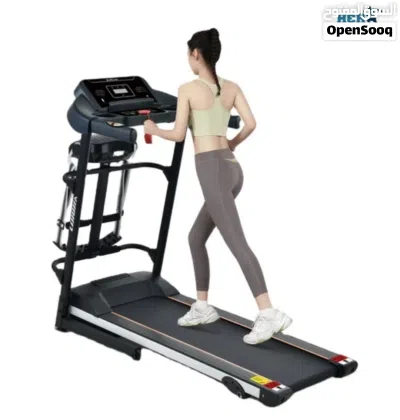 جهاز سير رياضي مكفول سنه جك هايدروليكي سهل الضب نوعية world fitness تحكم شاشه الكترونيه مع سفتي امان 4