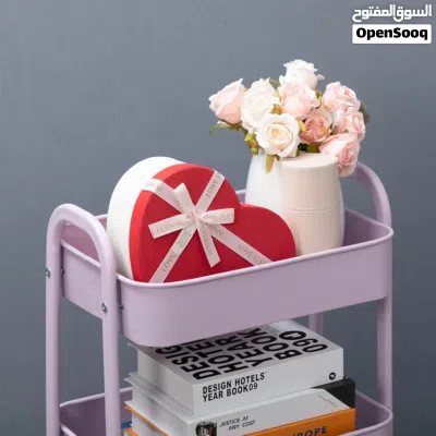 3 tier metal rack for office and home use with wheels 3