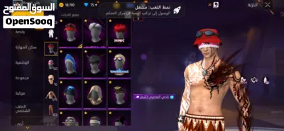 حساب فري فاير فيه اسلحه مطوره برايم 4 4