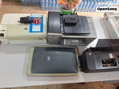 طابعات عدد 3 +ماسح ضوءي+ كمبيوتر 2