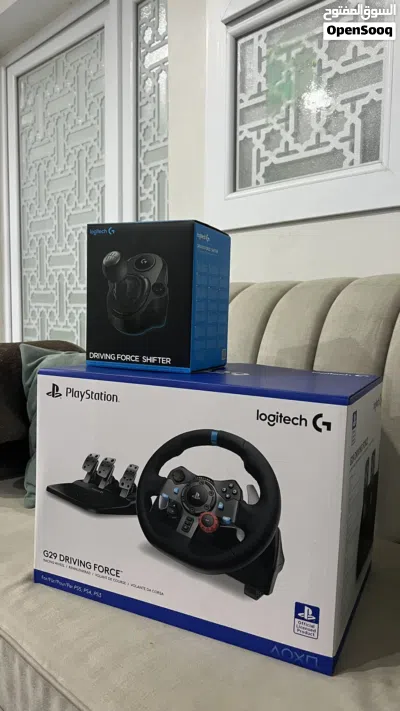 طقم محاكي قيادة Logitech G29 مع قير و قاعده . 2