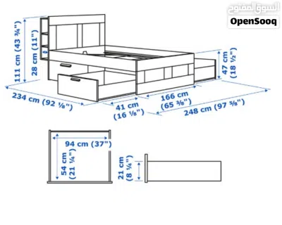 Bed with Mattress & Headboard 4