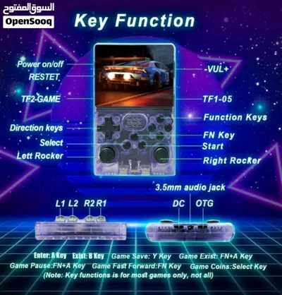 30000 In 1 Handheld Game Console, 3.5 Inch IPS Screen Retro Game Console, 256G Mini Portable Pocket 3