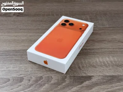 ايفون 17 pro max. جديد مسكر نو اكتيف esim 256g بالكرتونة متوفر باللون الفضي و الاورنج اقل سعر 4