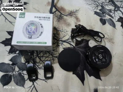 مروحة تبريد هاتف K52 باداء ممتاز وتبريد ثلجي 9- مضمون جديد مع كامل الملحقات 3