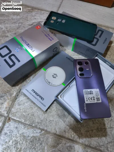 انفنكس نوت 50 برو جهاز مرتب واستعمال خفيف نضافه 90٪ كامل ملحقات الكارتون والشاحنه الاصليه مالته 4