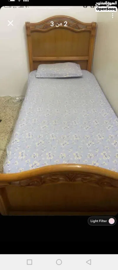 هيكل السرير بدون قاعده العدد باقي واحد 3