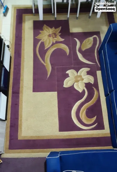 Beautiful purple+Golden coloured rug for sale !! Width : 3 meters , Length : 4 meters 3