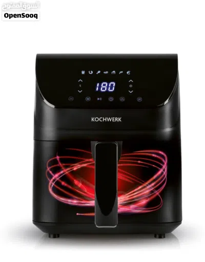 Rachs KOCHWERK 4L Digital Hot Air Fryer with Touch Screen for Low Fat Cooking, Grilling or Cooking W 3