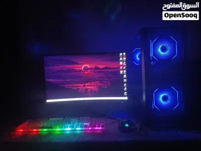 تجميعة قيمنق متكاملة PC مع شاشة وملحقاتها للبيع جاهز للعب) 2