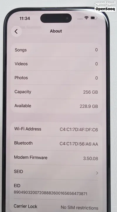 iPhone 15 Pro 256GB 85% - Blue Titanium 2