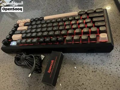 كيبور ريد دراغون مع ملحقاته مستعمل قليل فقط لgaming 2
