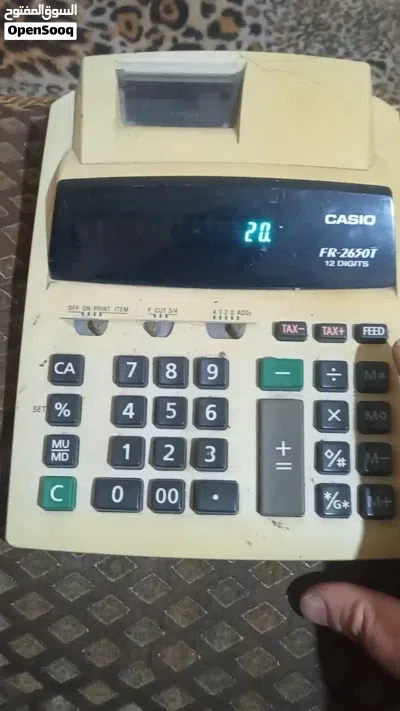 آلة حاسبة طابعة Casio FR-2650T 12 خانة + شاشة كبيرة 4