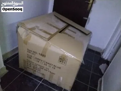 طقم ثمانيه اشخاص جديد غير مفتوح بالكرتون مغلف معه كشنات لون كحلي 2