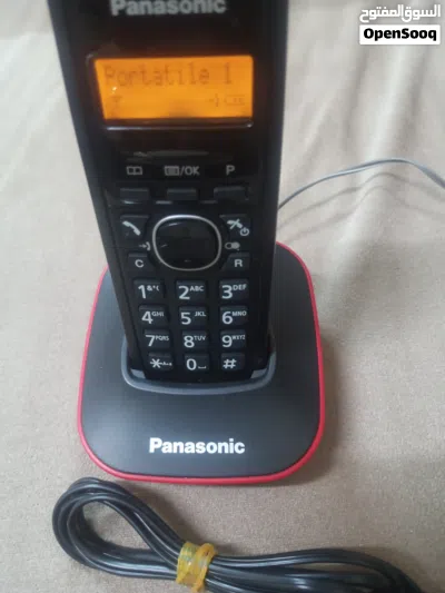 هاتف Panasonic لاسلكي موديل KX-TG1611JT (مستعمل بحالة ممتازة) يعمل على الفايبر 2