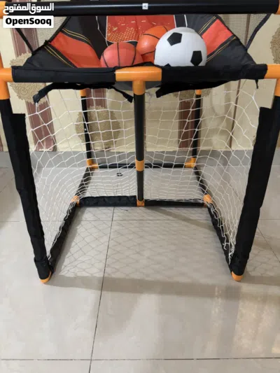 Basketball Hoop and football stand 4