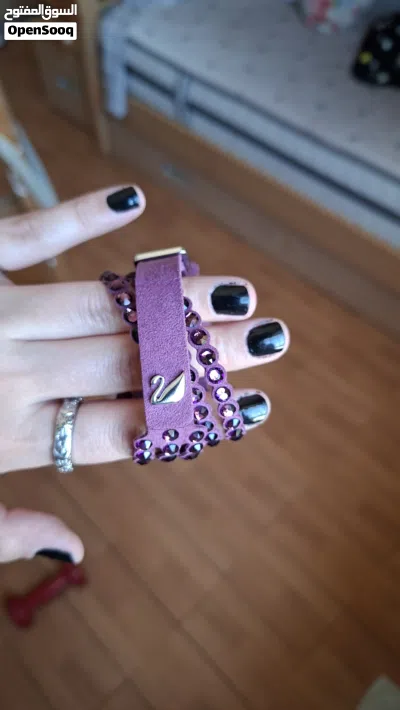Real Swarovski bracelet, power collection 5511699 bracelet slake in purple. 2