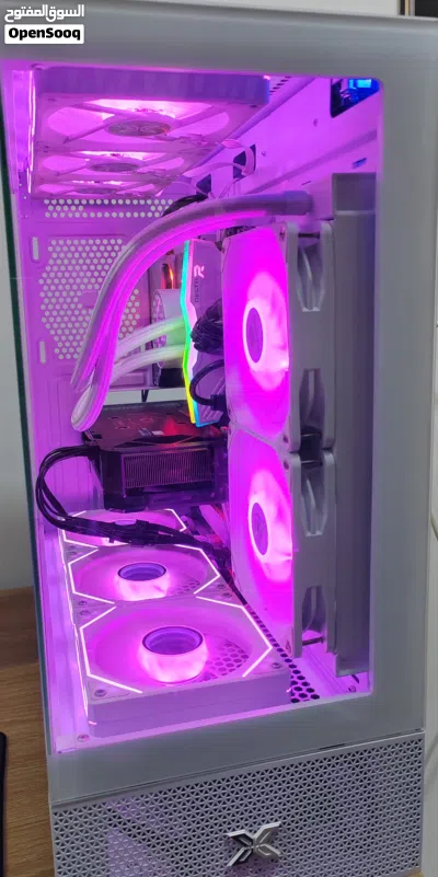 Pc للبيع Cpu:RYZEN 7 5700X معالج Gpu:RTX 5060Ti (16)GB VRAM asus 2 fan كرت شاشة MP:asroc B550 3