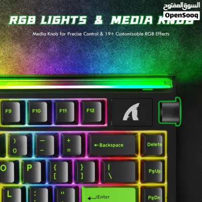 كيبورد اتاك شارك مغناطيسي سلكي اصلي ATTACK SHARK R85HE MAGNATIC WIRED KEYBOARD 75% 4