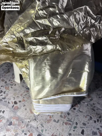 قماش دهبي للقرن عرض 1 متر بسعر دينار للمتر الكميه بحدود 50 متر فقط 2