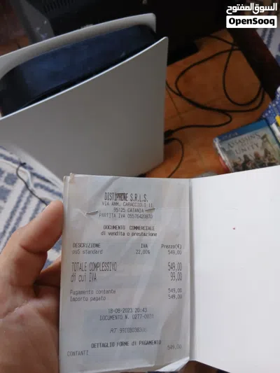 للبيع: جهاز PlayStation 5 Standard Edition (نسخة أوروبية - مع فاتورة الشراء الأصلية من إيطاليا) 3
