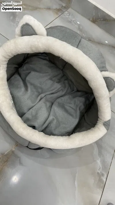 للبيع بيت ( منزل ) قطط + صحن وعاء اكل وماء اثنينهم ب 5 4