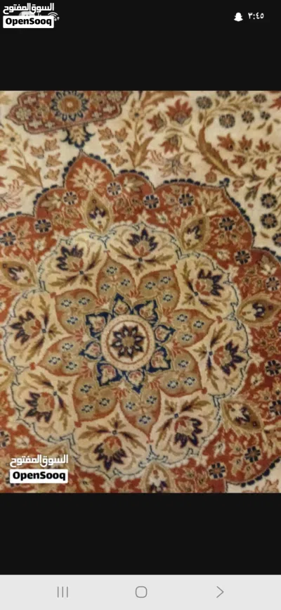 جاهزة لتزيين منزلك. المقاس: 4 متر × 3 متر. الخامة: صوف عالي الجودة. الحالة: مرتبة ونظيفة. الموق 3