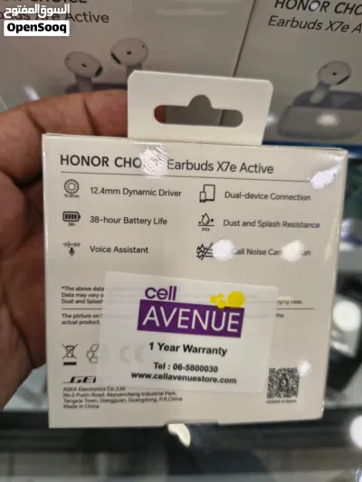 سماعات Honor Choice Earbuds X7e Active الجديدة كلياً - عزل ضجيج وصوت رهيب!سماعات الاصلي عنا 2