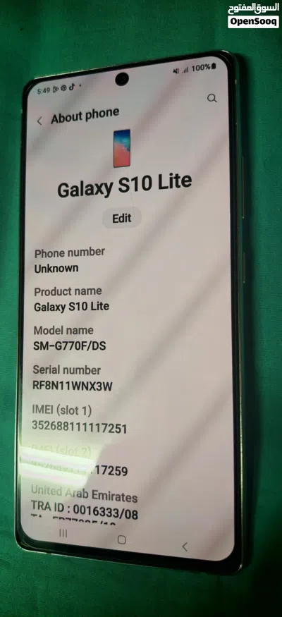 Used Samsung Galaxy S10 Lite in Excellent Condition with Charger – White, 1-2 Years Old 4