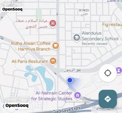 دار للبيع في الحارثية ( تفليش ) - يباع كقطعة ارض - على شارع الكندي مباشرةً - قرب مجلس القضاء الاعلى 3