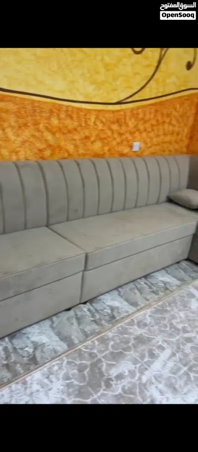 للبيع كنب جديد 7 قطع مع كراسي كورنر 2