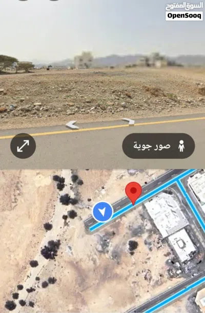 ارض سكنيه العامرات الحاجر الأولى شبه كورنر اول خط من القار ب 11500 2