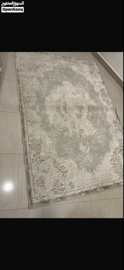 سجاده لون بيج مقاس 150x220 cm ناعمه جديده 2