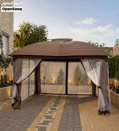 بكج برجولا ووتر بروف 2026 مع ناموسي حوّل حديقتك إلى واحة أحلام مع اقوى برجولا بوزن 50 كيلو حد 2