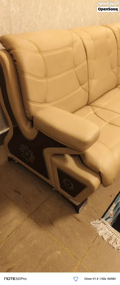 قنفه ثلاثيه واحده جلد استخدام شهر السعر 375 2