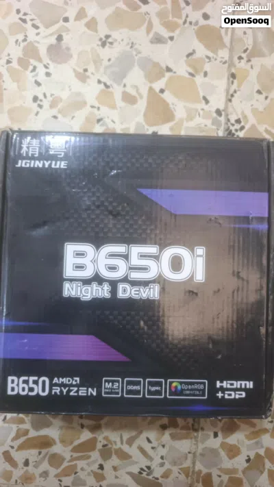 بورد للبيع JGINYUE B650i Night Devil build جديد ما مستخدم فتح فحص 3