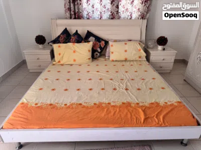 King Size Bedroom Set – Bed + Mattress + 2 Side Tables + 3-Door Wardrobe + Dresser 2