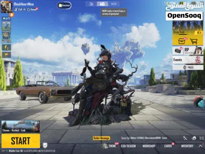 Pubg account with Blood raven X suit 4