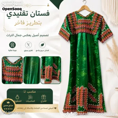 Robe kabyle broderie pour femme 2
