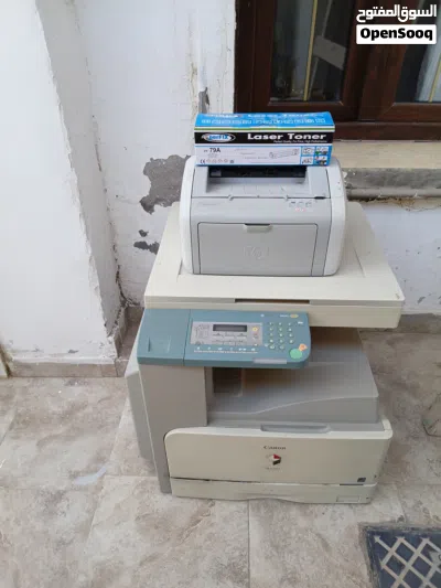مكينة تصوير كانون وطابعه hp1020و حبر جديد للبيع 2
