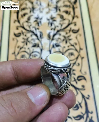 خاتم عطف بحري مشروط صياغته يدويه ثقيله جميل جدا الخاتم عطف بحري صياغته يدويه ثقيله جدا جدا 2