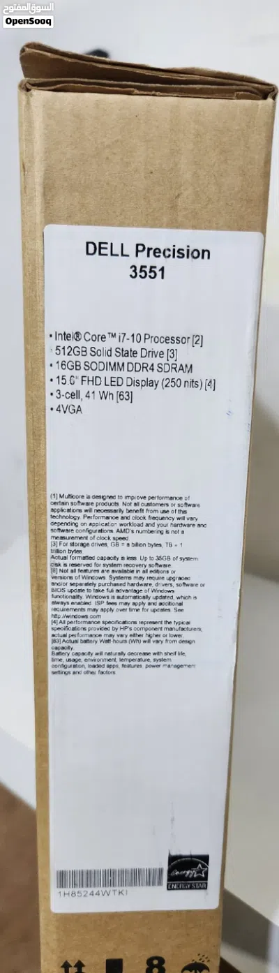 DELL3551 i7 جيل عاشر شبه جديد رام 16 3