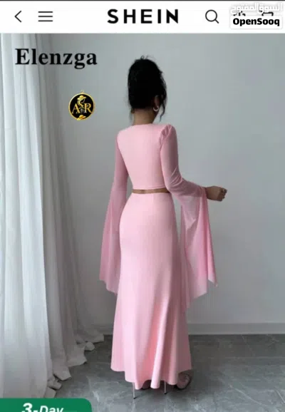 طقم نسائي قطعتين بلمسة ملكية وأناقة استثنائية من أشهر ماركة عالمية SHEIN 4