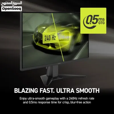 شاشه جيمنج 24 انش تردد 240 هرتز MSI 24 INCH 1080P FULL HD 240HZ 0.5MS RAPID IPS PANEL GAMING MONITOR 3