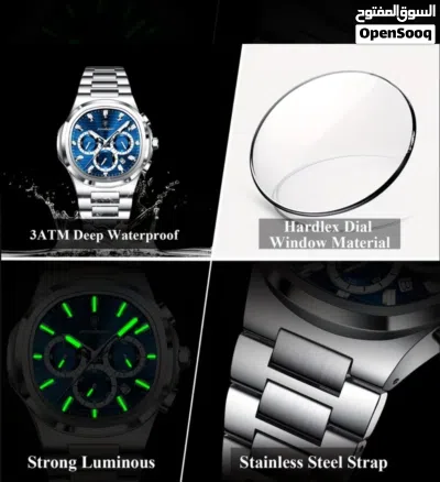 POEDAGAR Mens watch luxurious & stylish 2