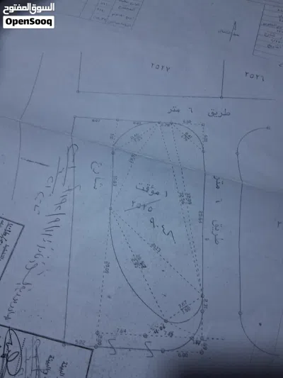 ارض على اربع شوارع للبيع في البتراوي 3
