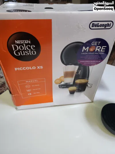 ماكنه قهوه كبسول ديلونجي بريطاني اصلي من شركه Nescafe Dolice Gusto 4