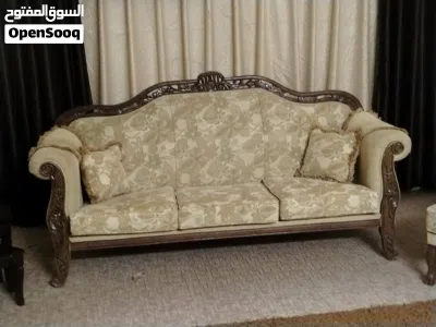 طقم كنب خشب زان وبرادي وسجادوثريا 3