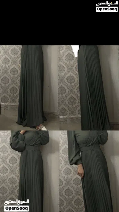 فستان أخضر مكسي 2